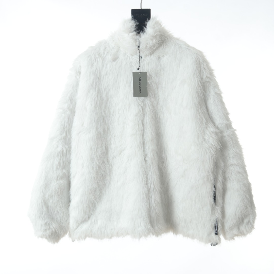 Balenciaga white coat shop